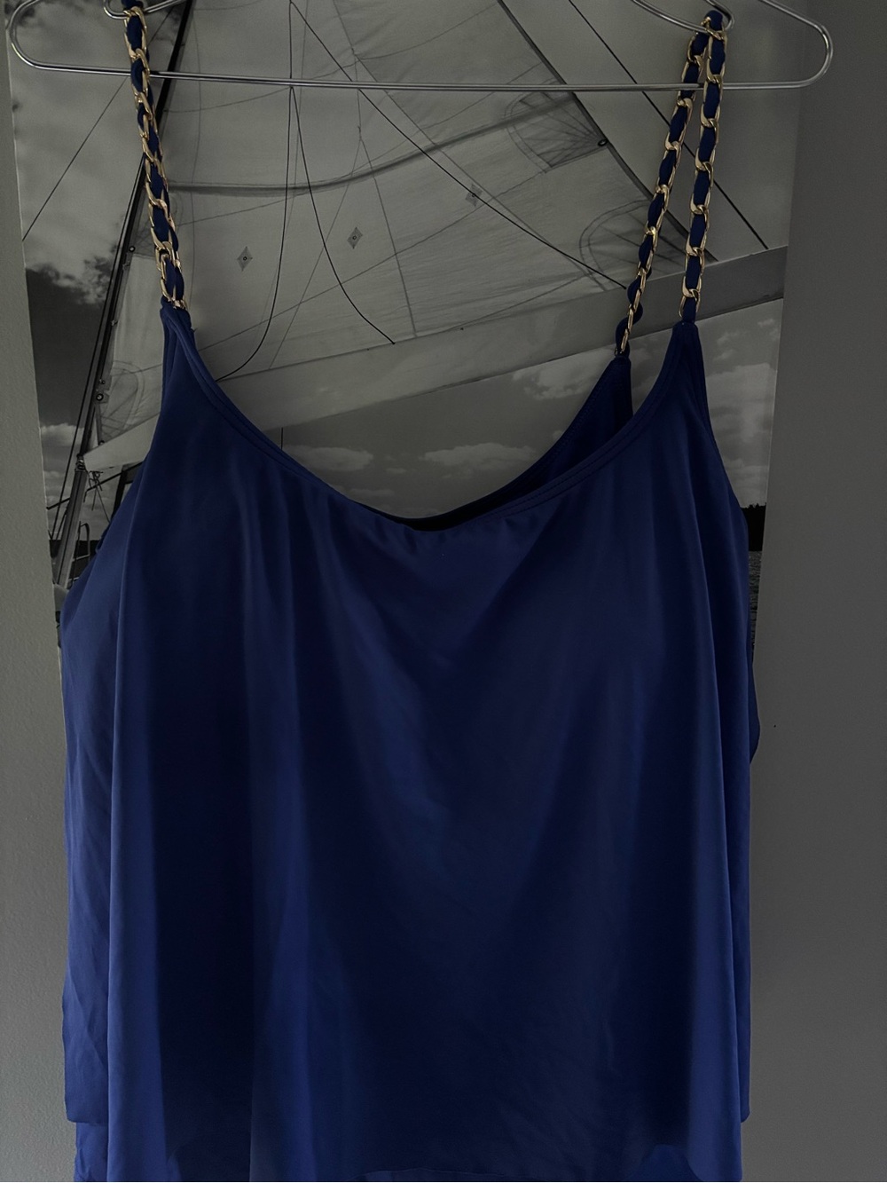 MICHAEL Michael Kors Double-Layer Tankini Top